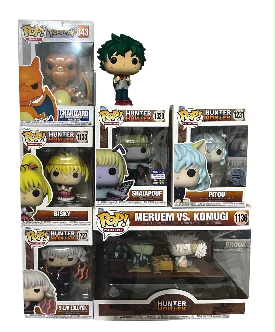 Funkos Hunter x Hunter, Pokémon e My Hero Academia (Animes)