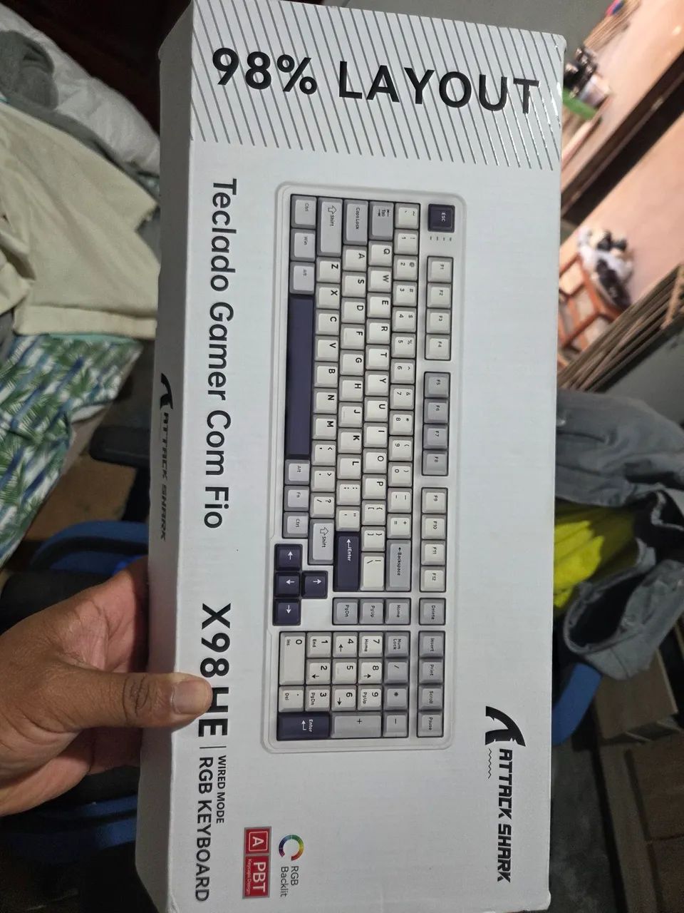 Teclado Magnético Gamer Attack Shark X98 HE, Rapid Trigger - Foto 3