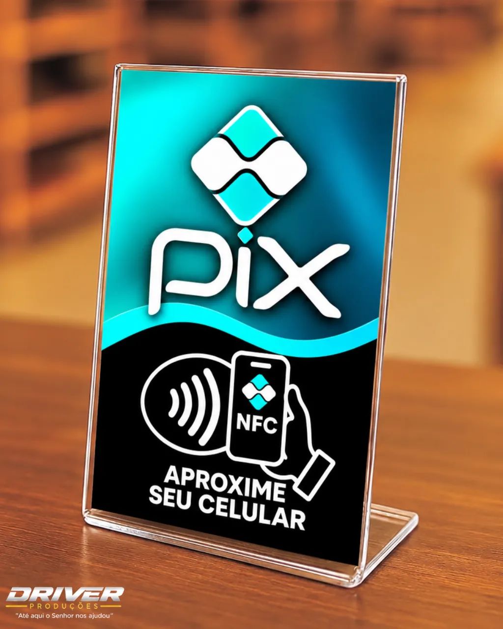 Plaquinha NFC Google, Pix, Instagram e WhatsApp 