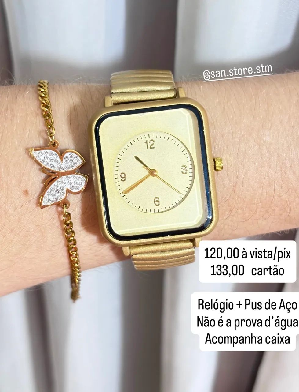 Relógio Feminino com Pulseira em Aço  - Foto 3