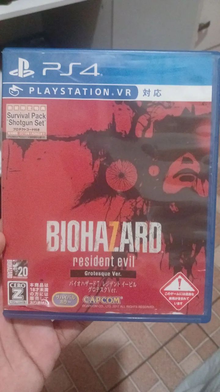Biohazard 7 - Grotesque Version - Jogo Raro
