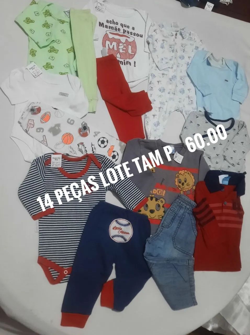 Roupas p de bebê lote
