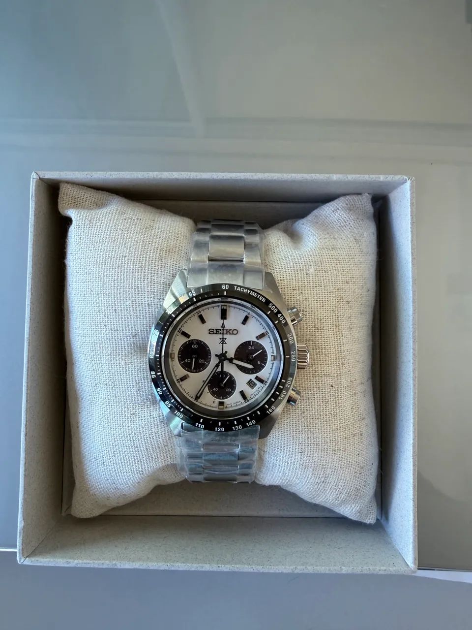 SEIKO PROSPEX SPEEDTIMER PANDA SSC961/SBDL125 - NOVO / COMPLETO - PRONTA ENTREGA - Foto 5
