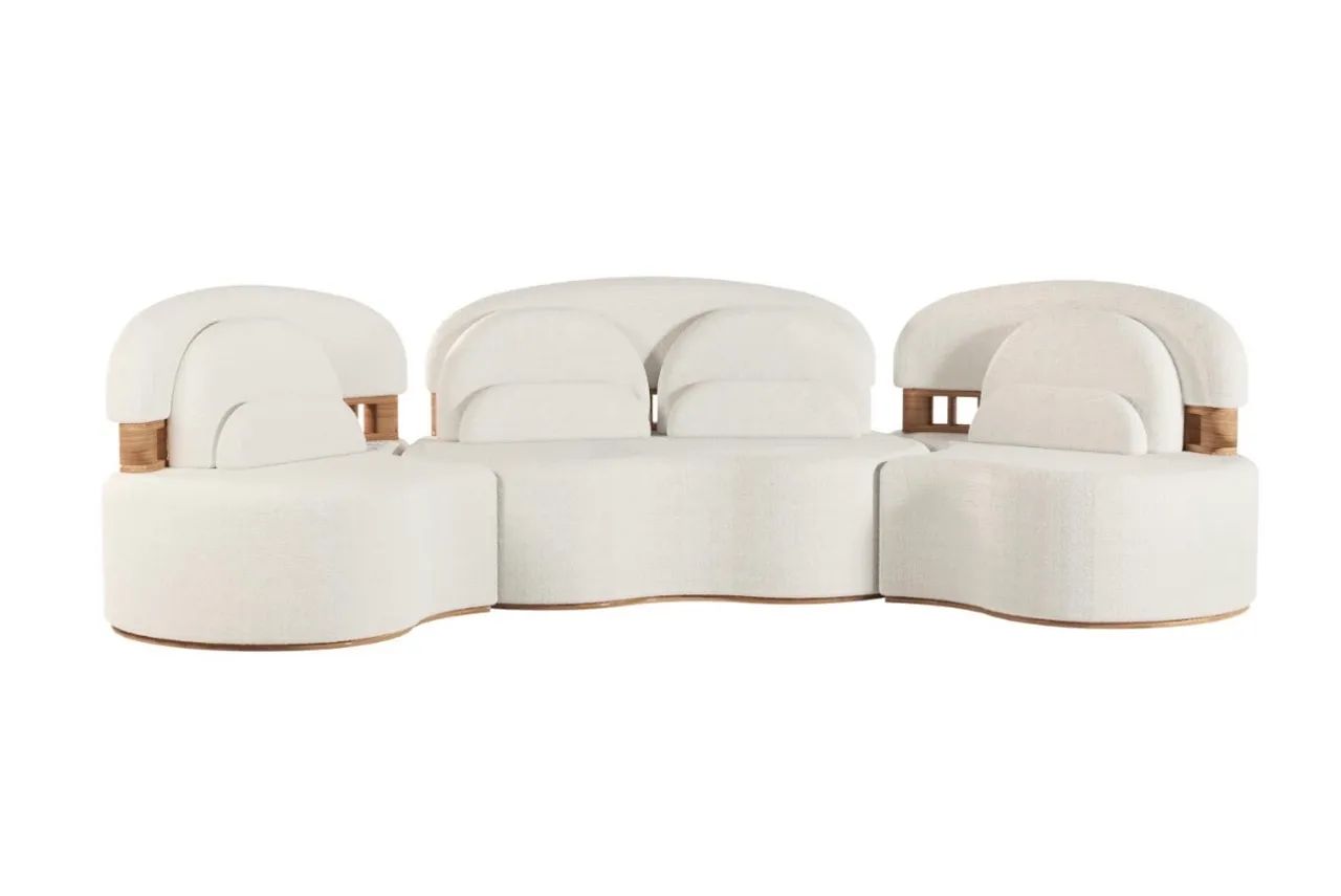Sofá Modular Orgânico 3 Módulos - Impecável