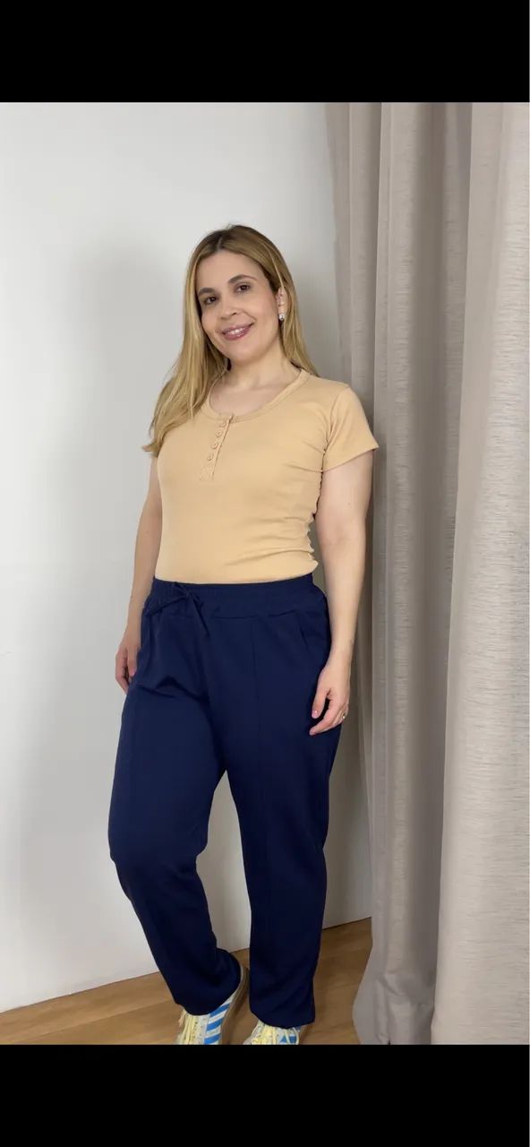 Calça linda e confortável no tecido jacquard  - Foto 5