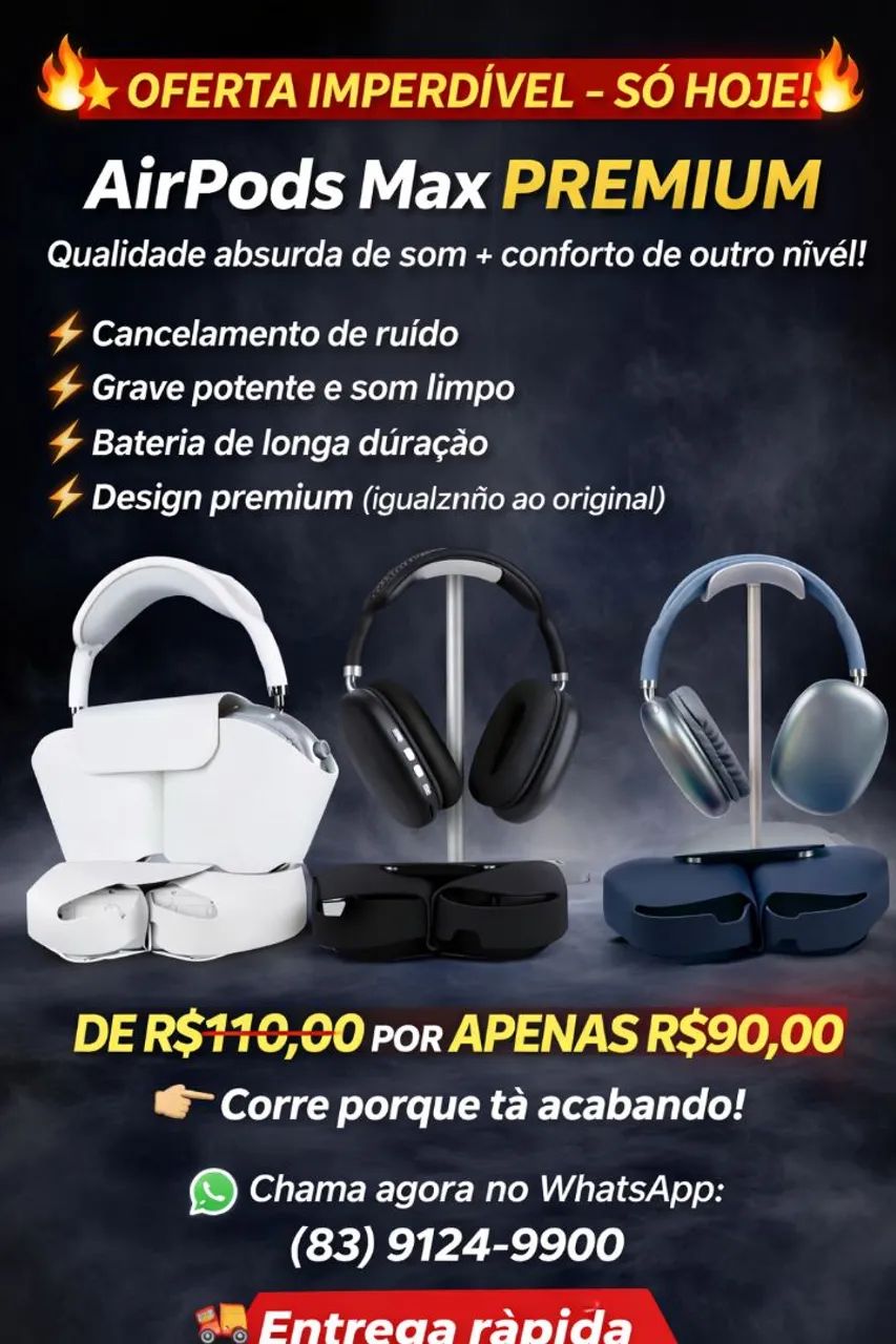 Airpods Max Premium - Aparelhos de Som - Bessa, João Pessoa