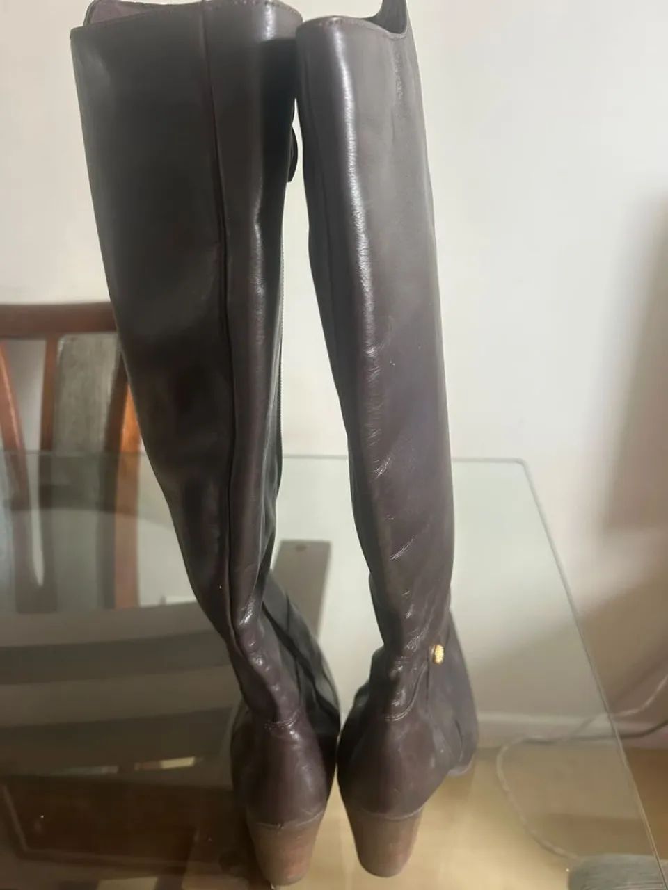 Bota de couro feminina  - Foto 2