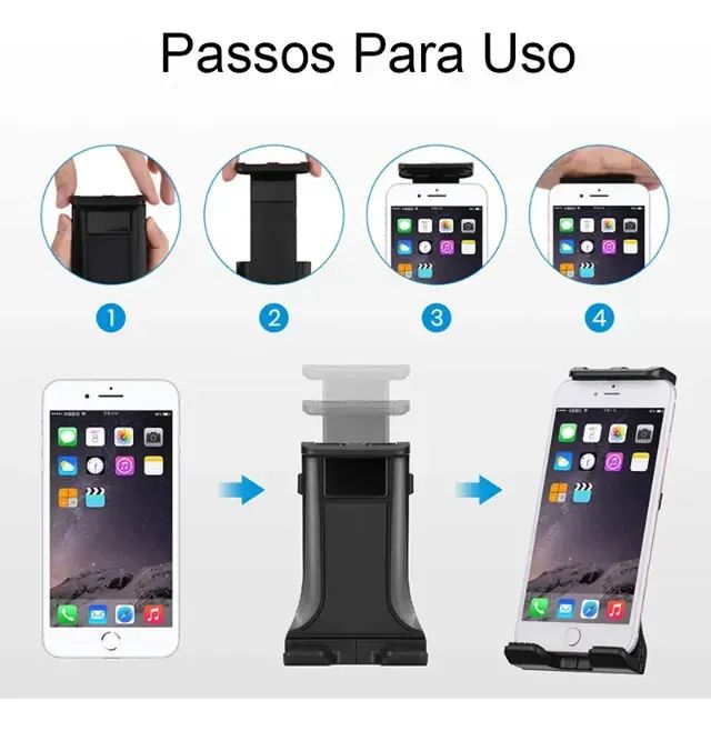 Suporte Clamp Fixar Para Iphone Tablet Ipad  - Foto 2