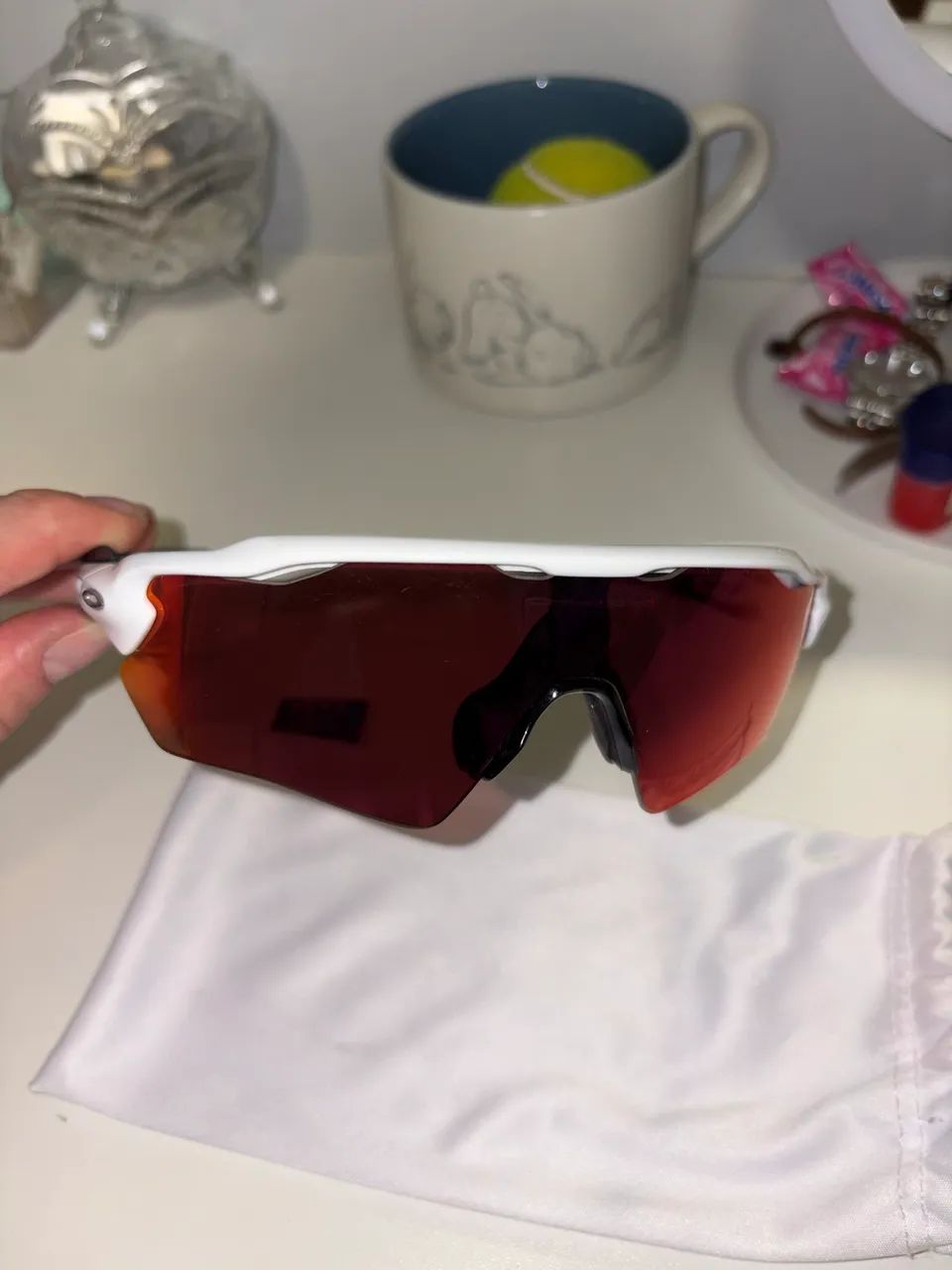 óculos de sol oakley radar EV tamanho XS - Foto 2