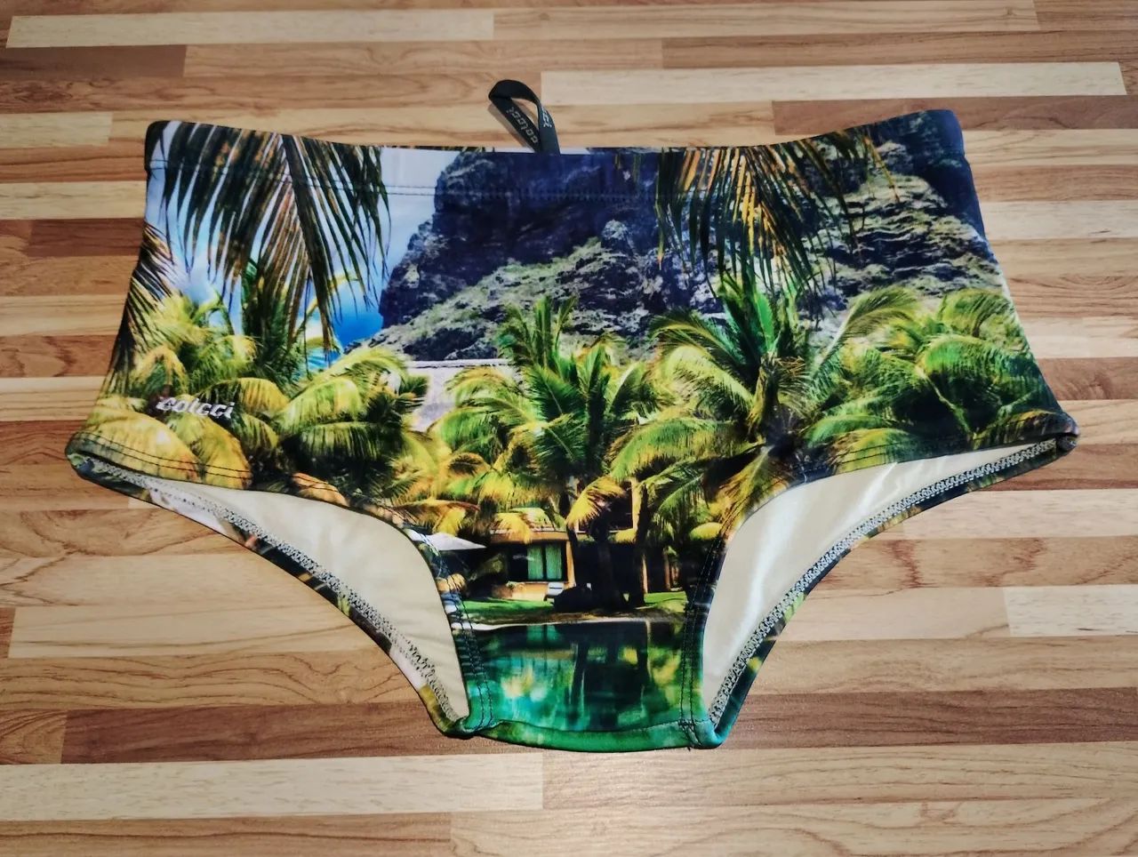 Sunga Colcci Estampada Coqueiros - Tam M 