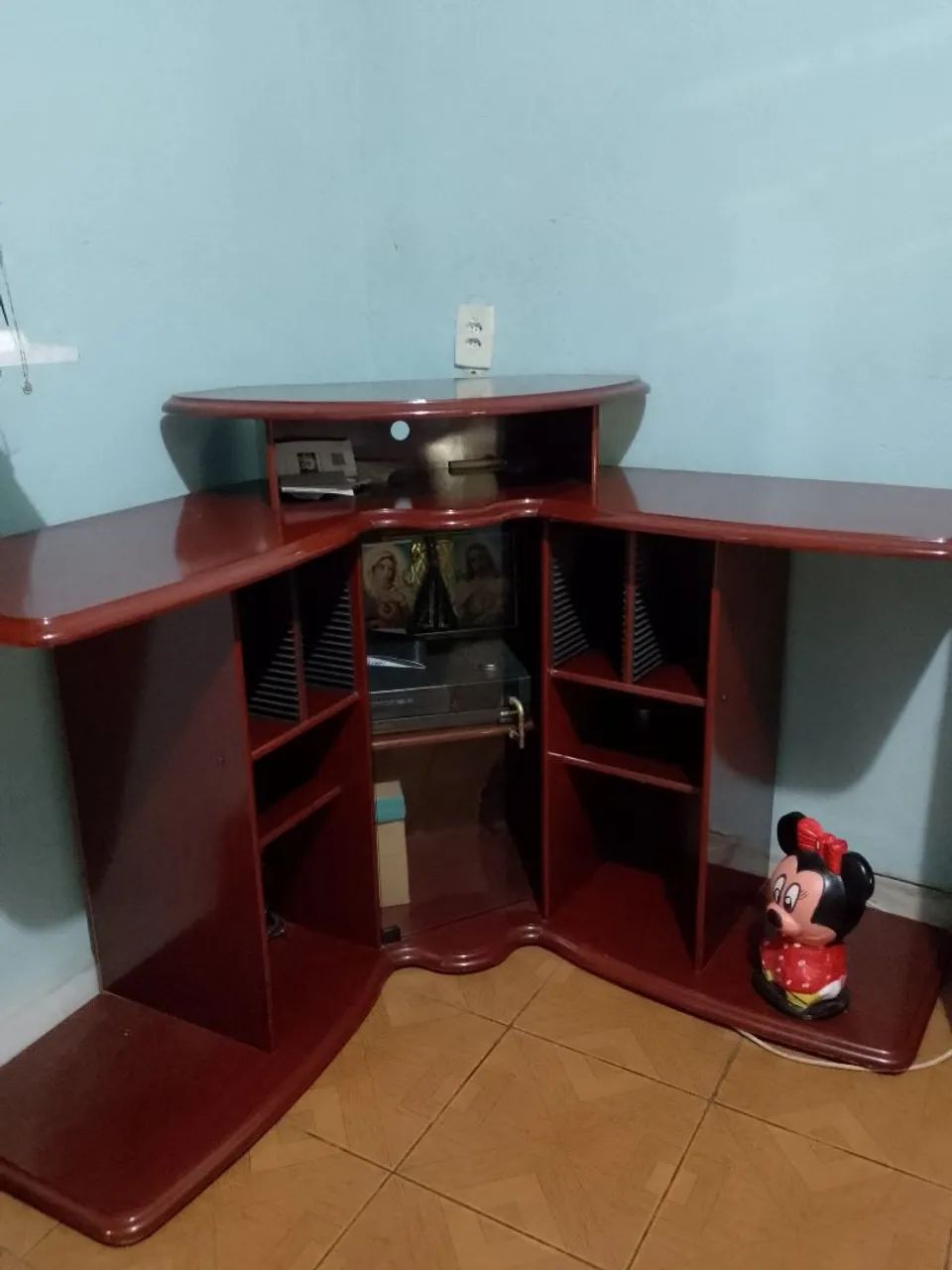 Rack Mogno Usado Bom Estado  - Foto 4