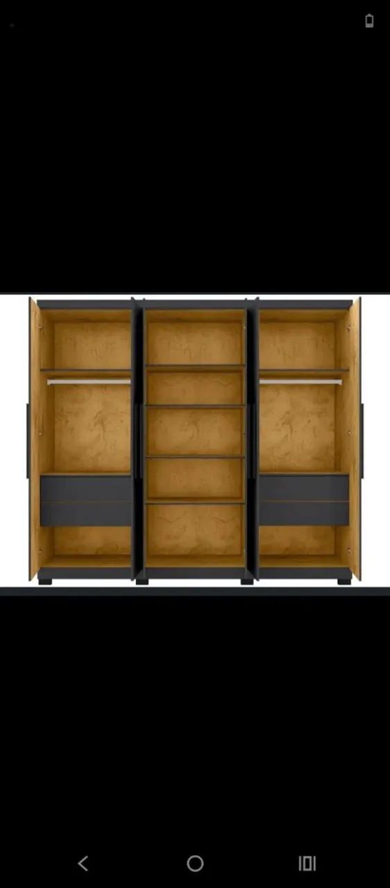Guardar roupa de 6 portas com espelho  - Foto 3