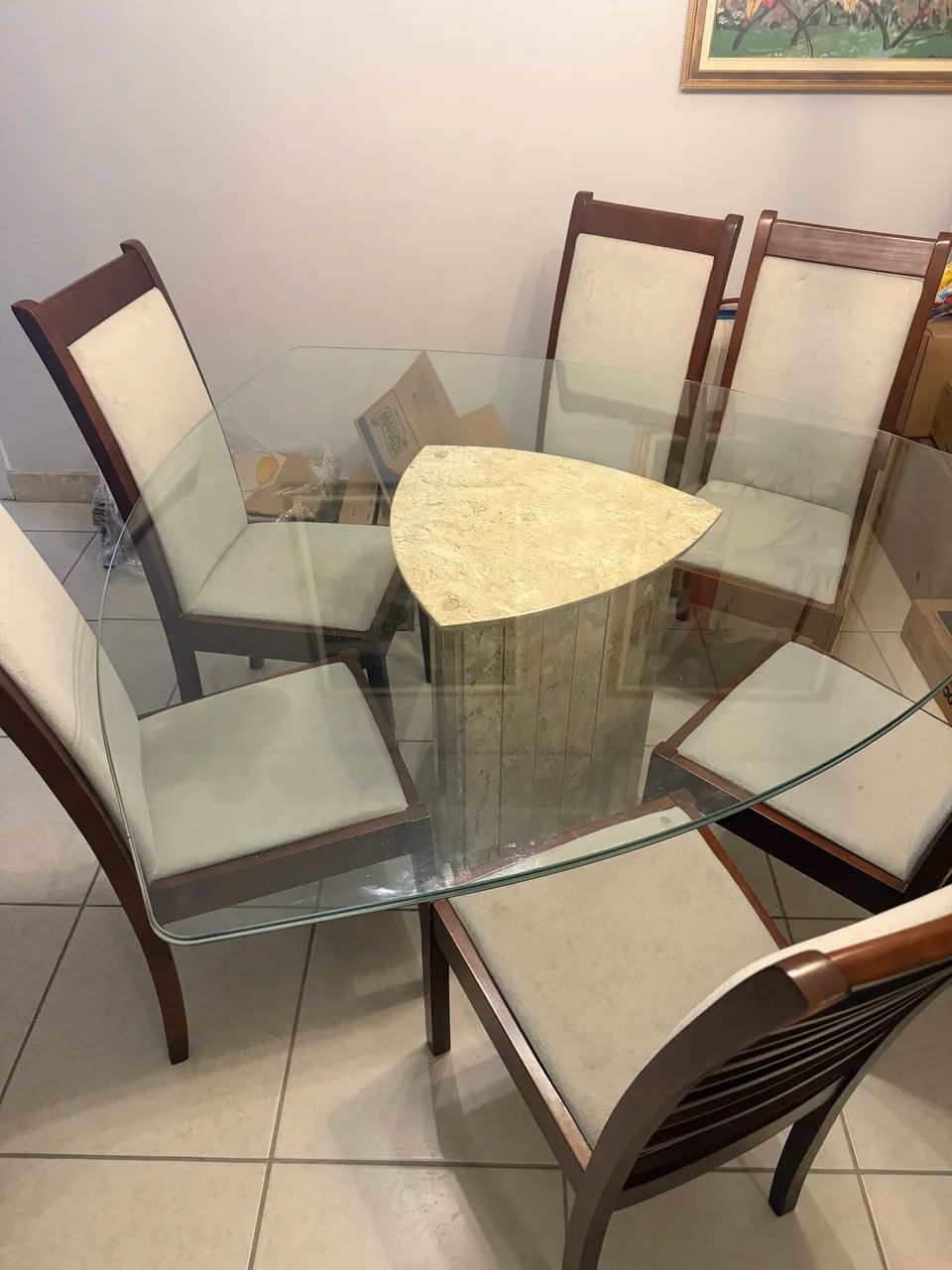 Mesa com 6 cadeiras - Foto 2