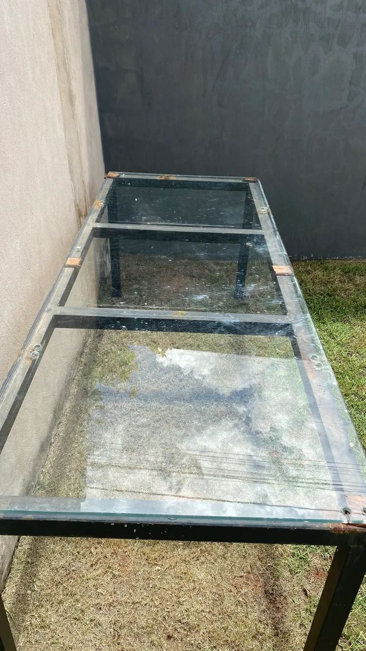 Mesa em aço e vidro  - Foto 3
