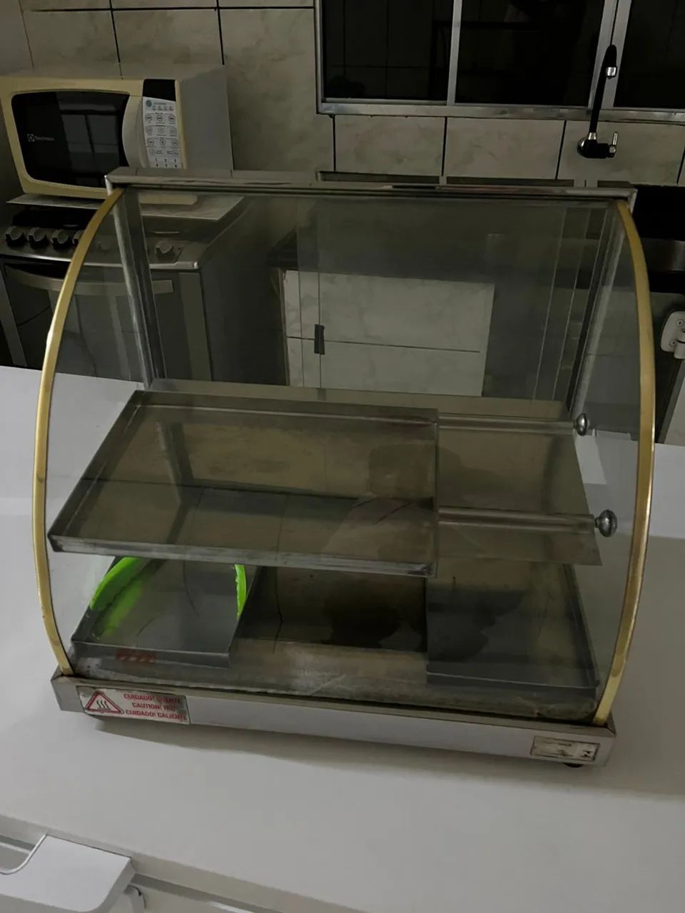 Estufa Para Salgados Dupla 6 Bandejas Vitrine Expositor Elétrica Edanca