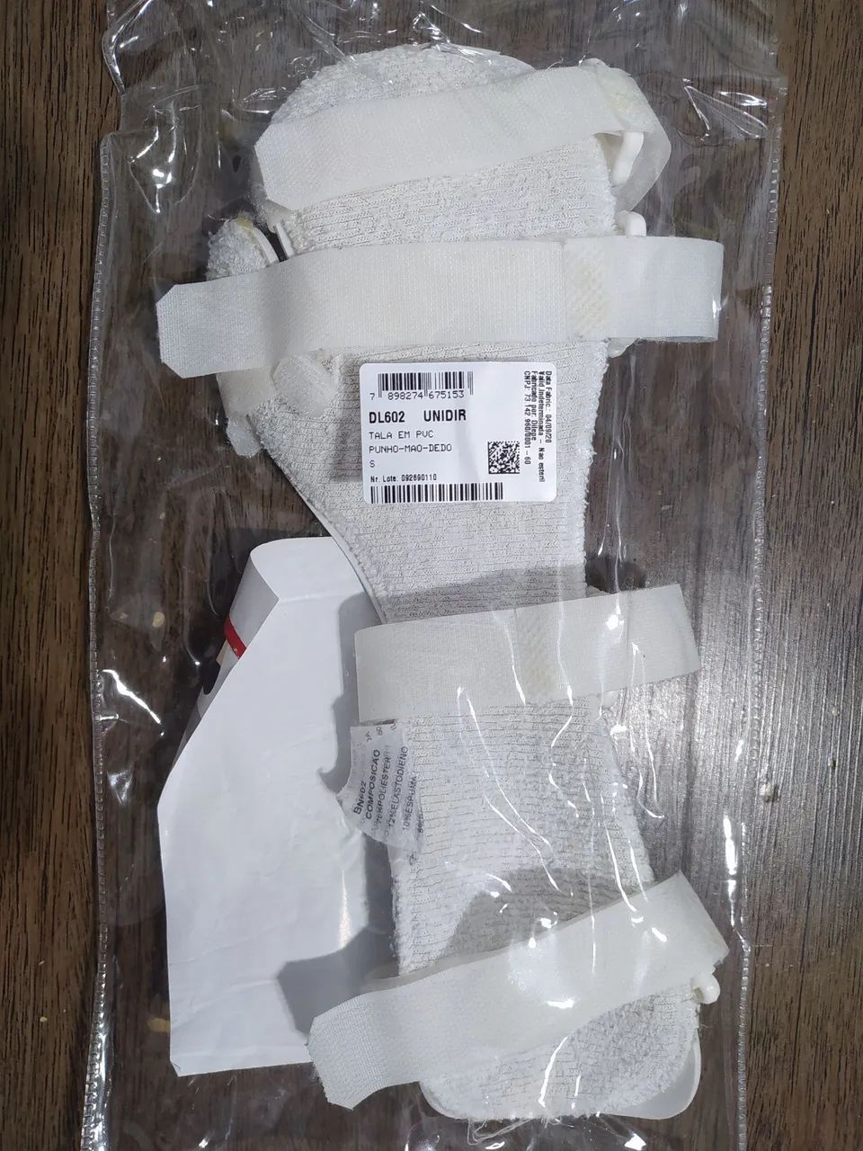 Tala em PVC punho-mão-dedo