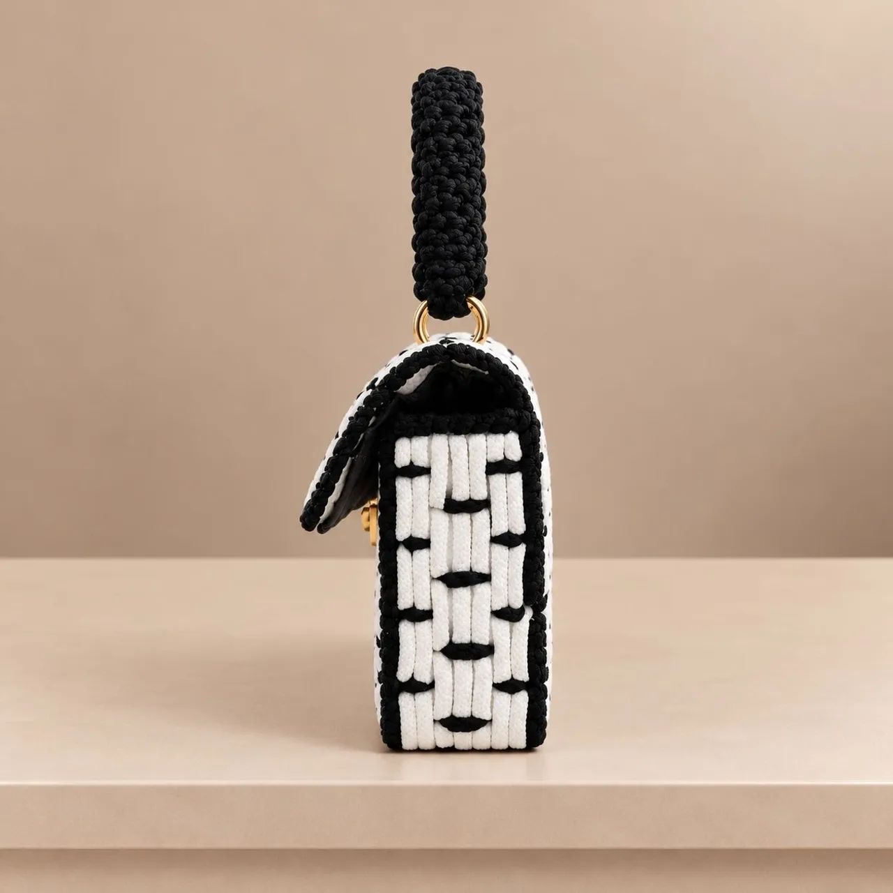 Bolsa de crochê com tela - Foto 3