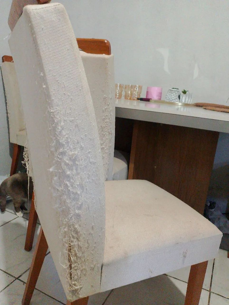 Conjunto de mesa de jantar 4 cadeiras  - Foto 4