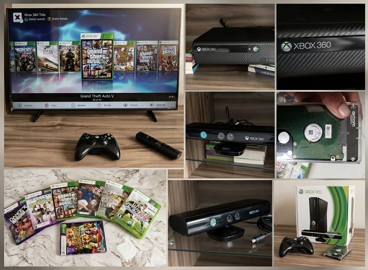 Xbox 360 Desbloqueado + Jogos - Só Pegar e Jogar!