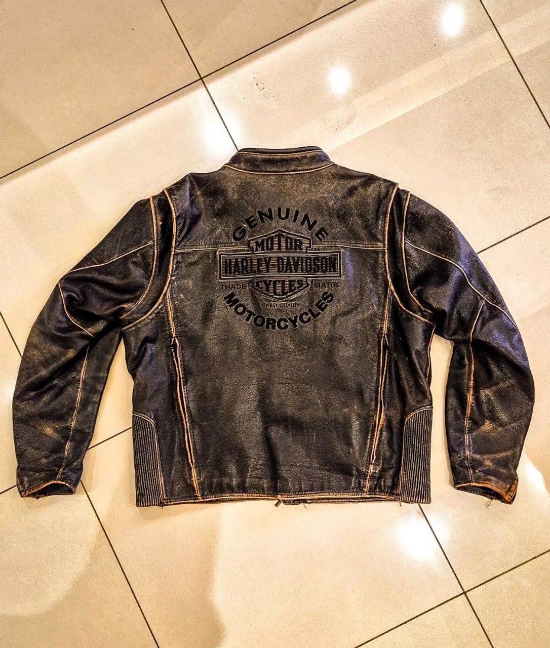 Vendo jaqueta cuoro Harley Davidson XL  - Foto 3