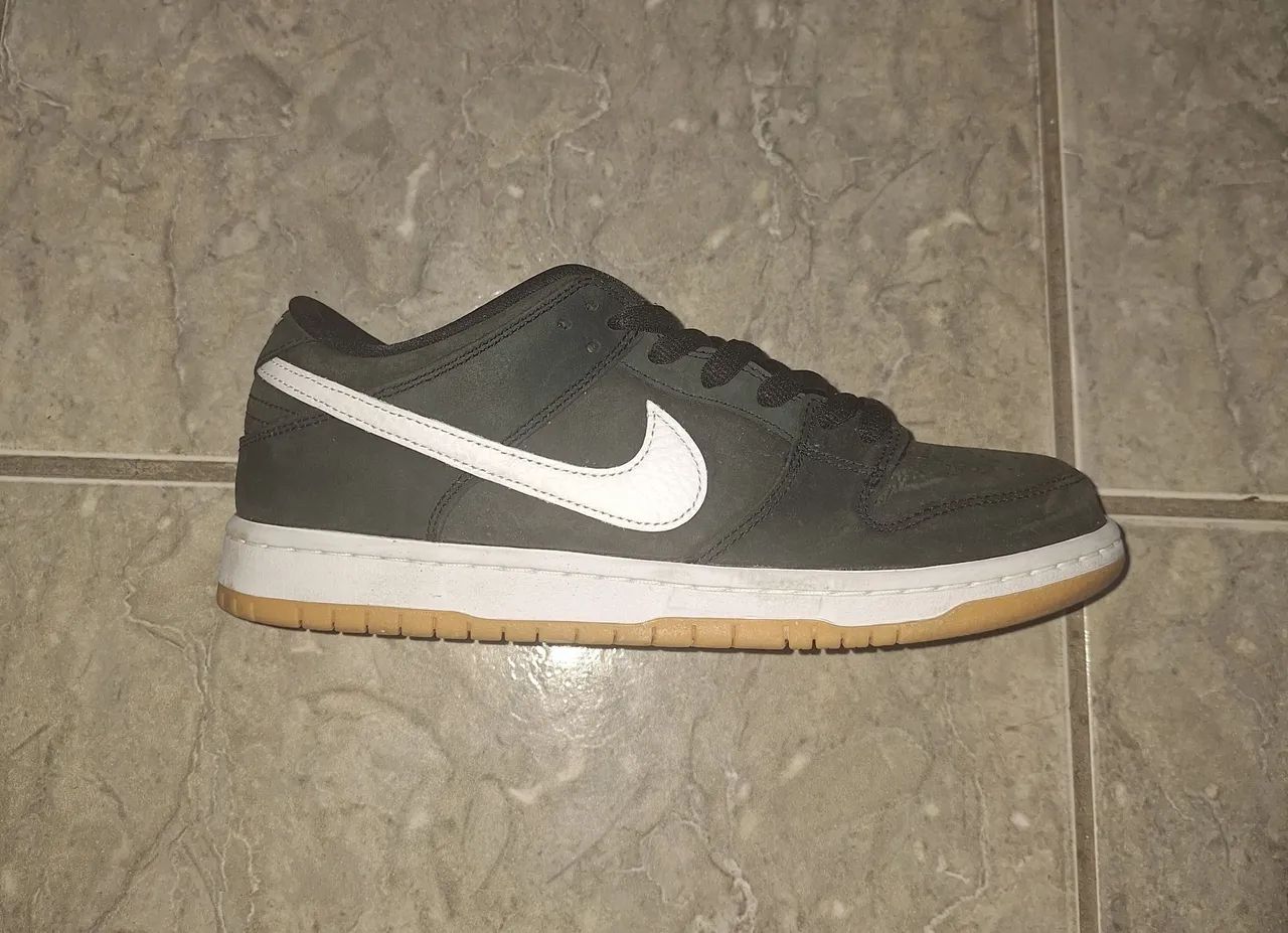 Nike SB Dunk Low Pro ISO Black Gum Preto Original  - Foto 5