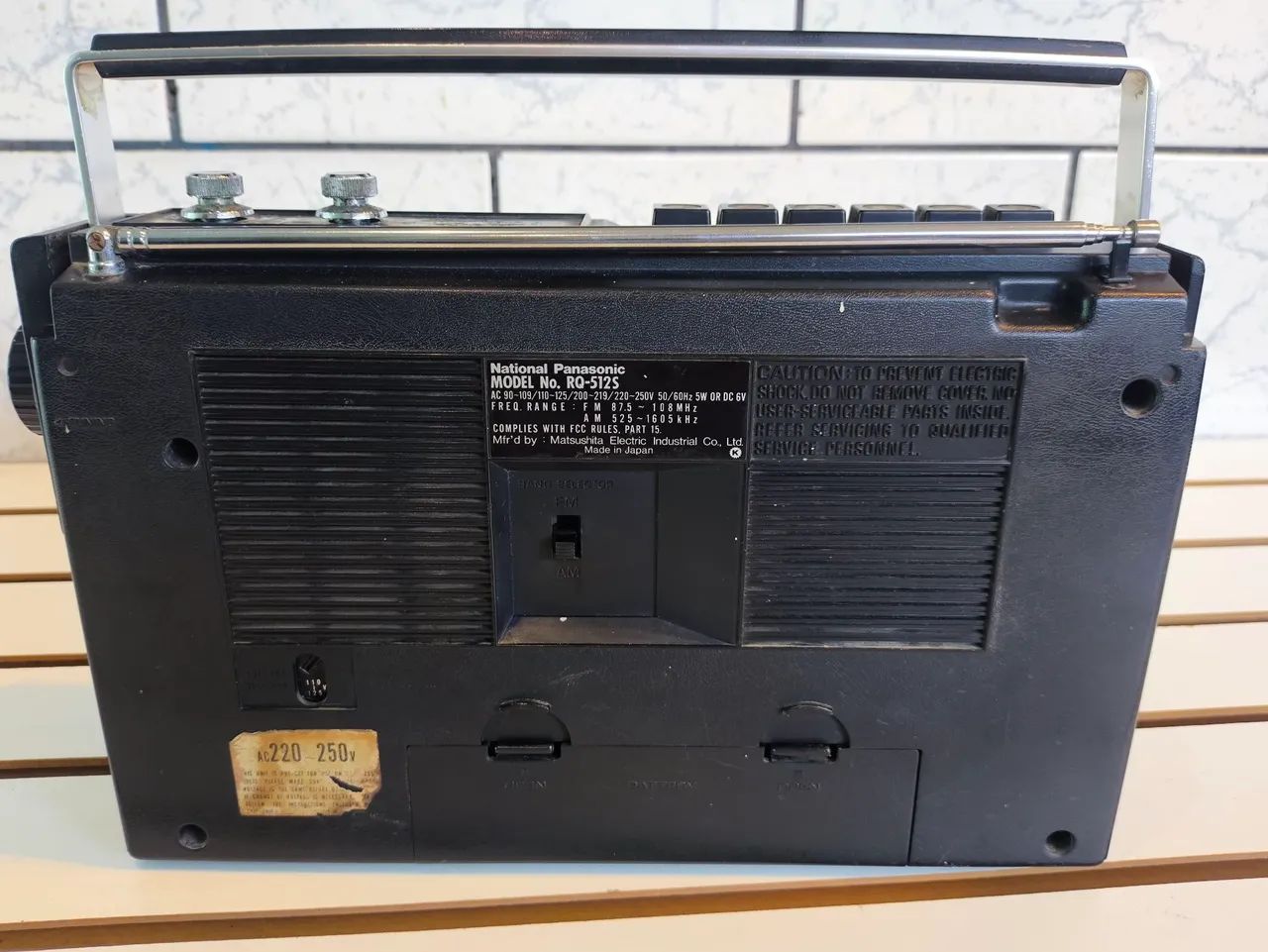 Rádio gravador National Panasonic  RQ- 512 s. Para peças ou possível restauro  - Foto 5