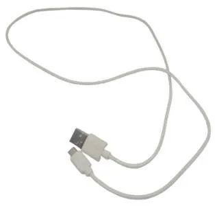 Cabo USB-A macho para micro-USB (micro-B) macho (70 centímetros) fio branco (70 cm) - Foto 2