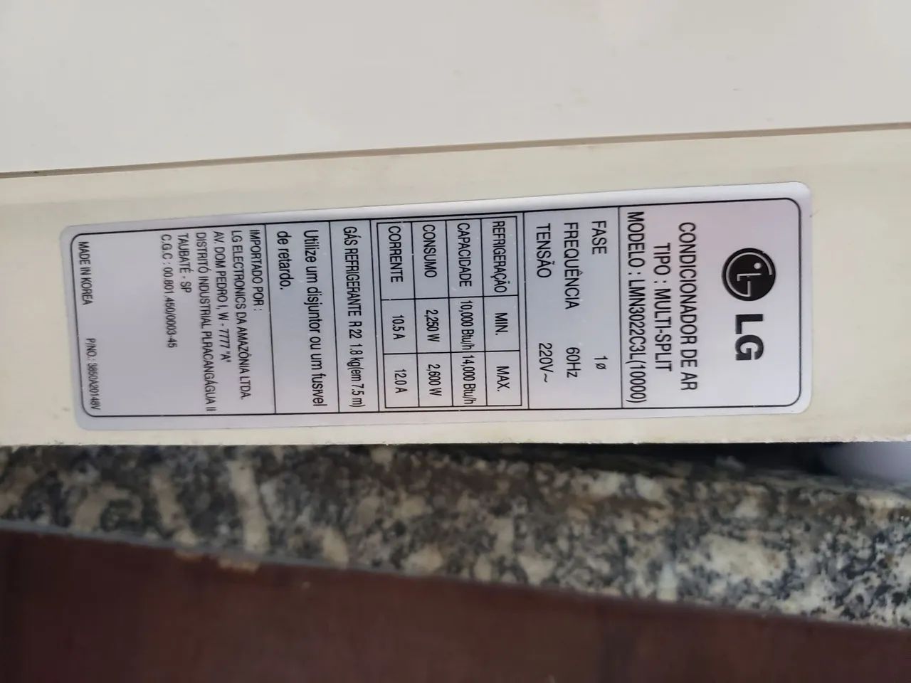 Ar condicionado lg 28000 btu - Foto 3