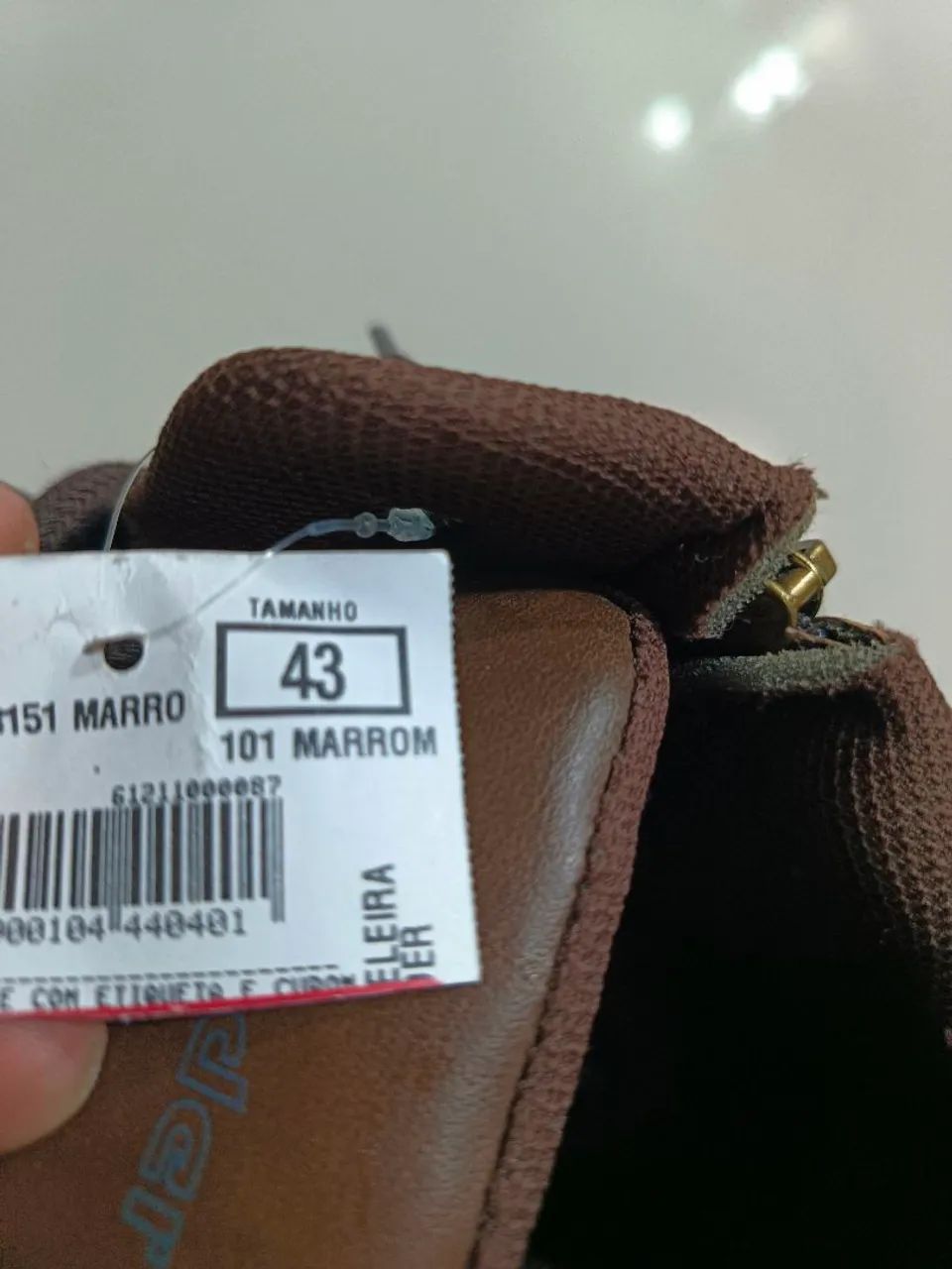 VENDO OU TROCO BOTA/COTURNO MARROM NOVA NUNCA USADA  - Foto 5