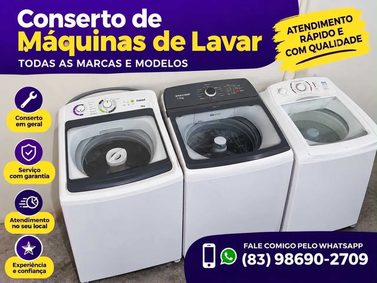 Consertos de Máquinas De Lavar 