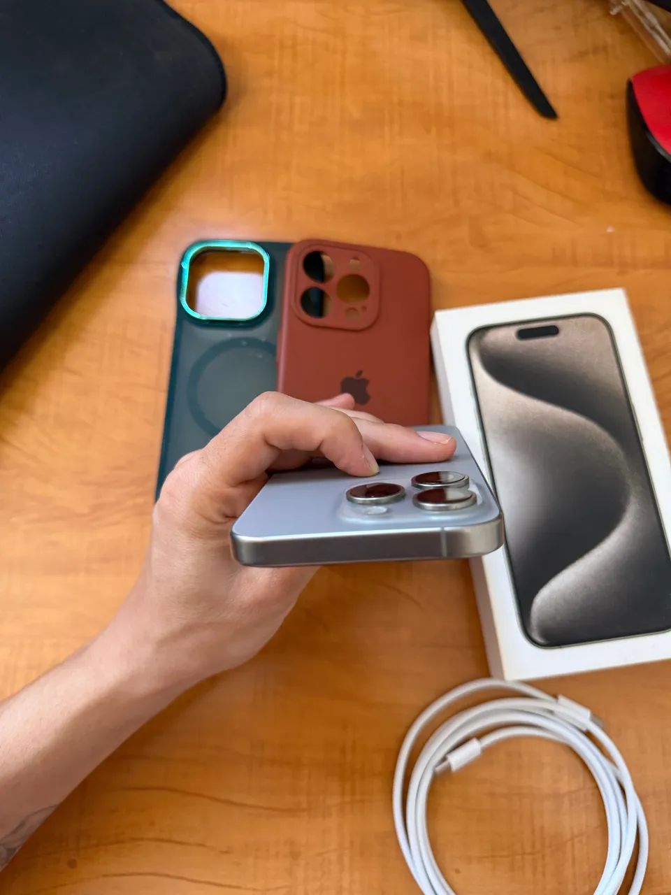 iPhone 15 Pro 128Gb Titanium com NF sem detalhes - Foto 4