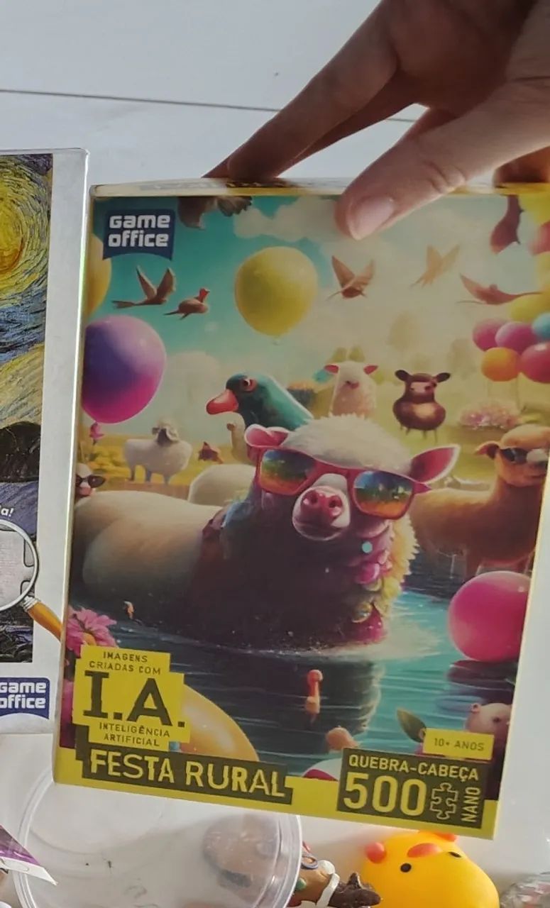 3 QUEBRA-CABEÇAS GAME OFFICE - EXCELENTE ESTADO - Foto 4