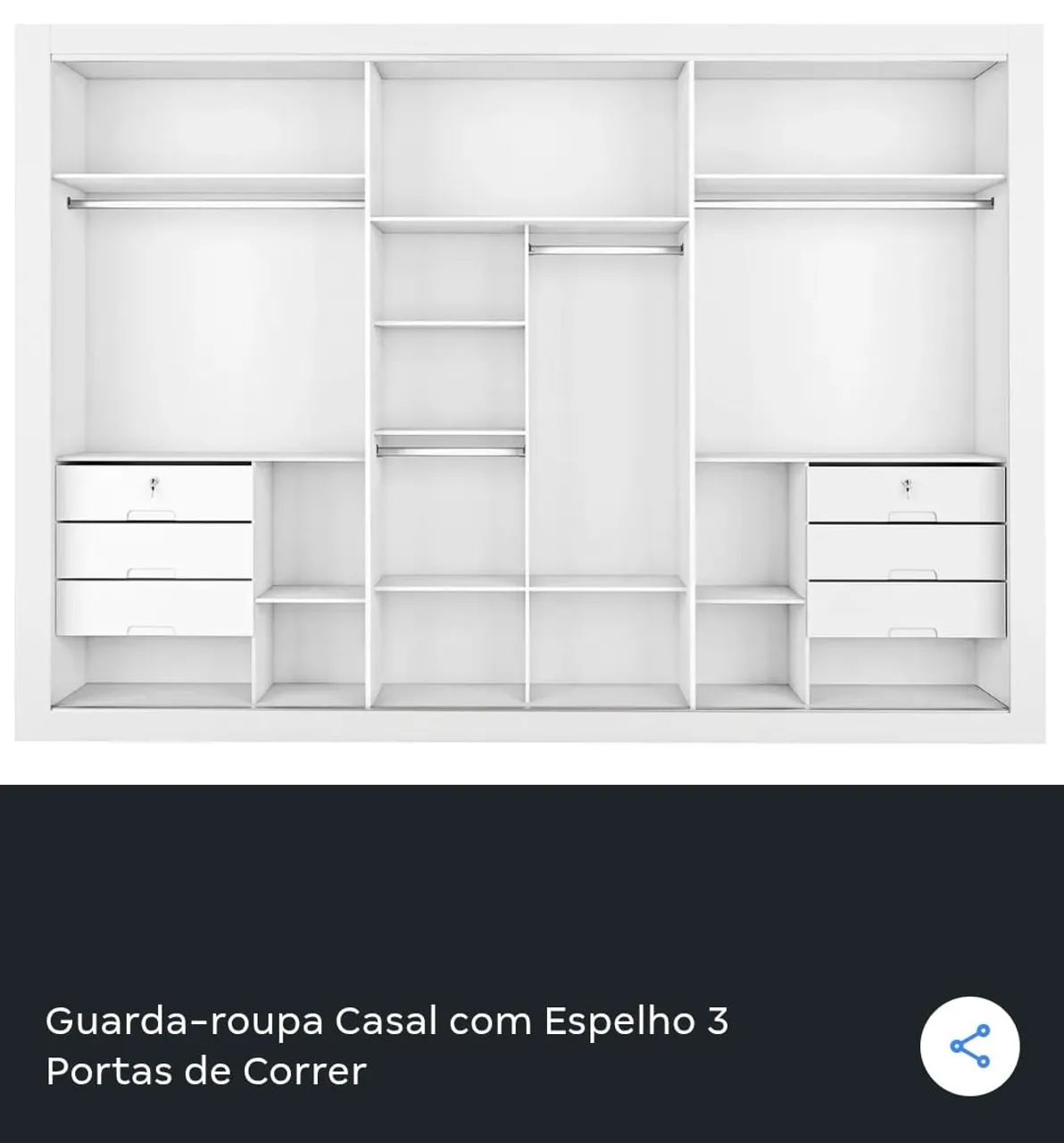 Guarda roupa casal - Foto 3