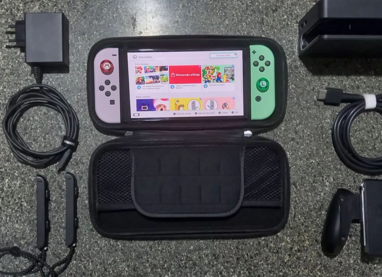 Nintendo Switch OLED impecável, novíssimo e funcionando 100% - Foto 4