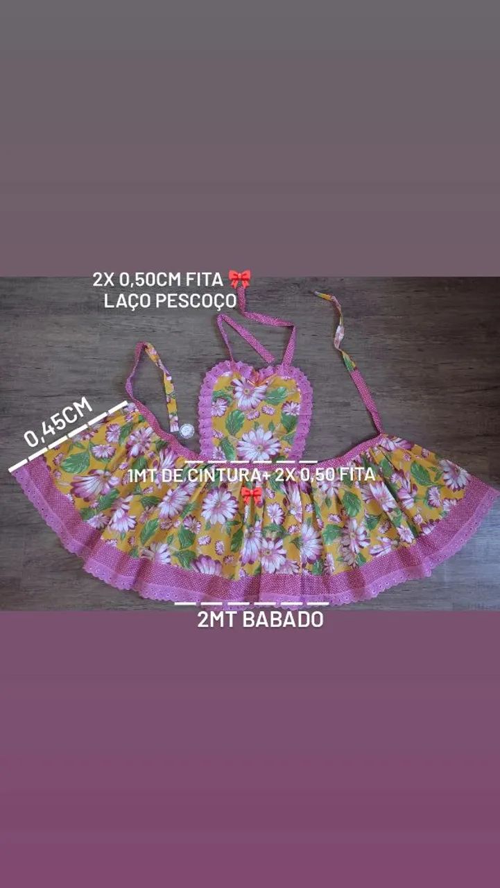 Avental Junino (vestido)  - Foto 3