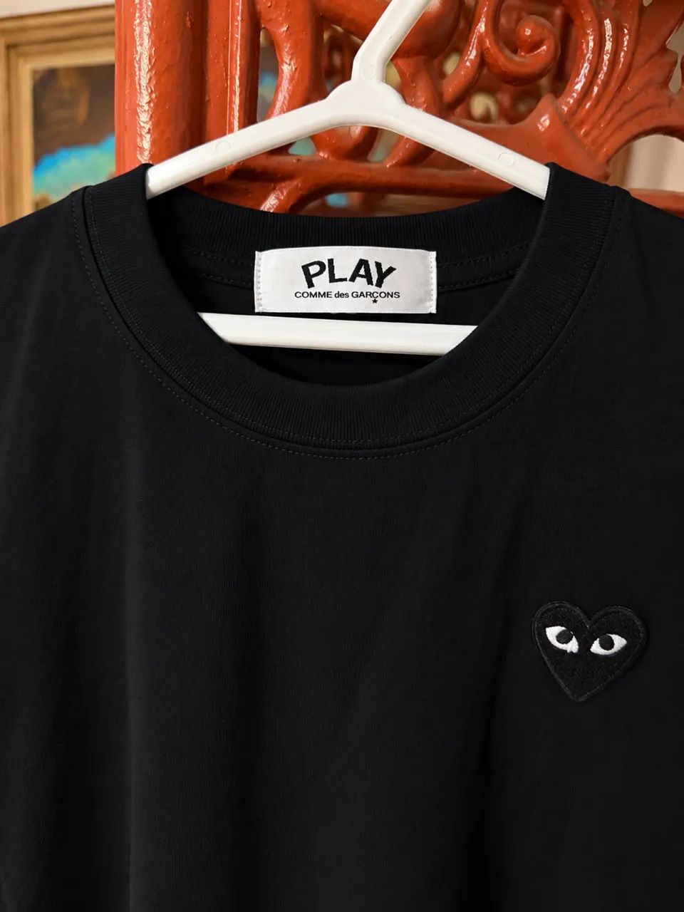 CAMISA COMME DES GARÇONS PLAY, CORAÇÃO PRETO - Foto 3