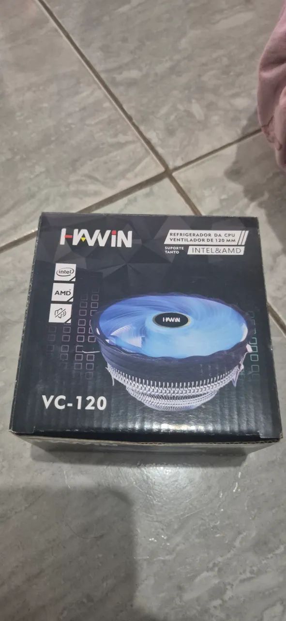 Air Cooler H-Win VC-120 120mm Intel e AMD - Funcionando Perfeitamente