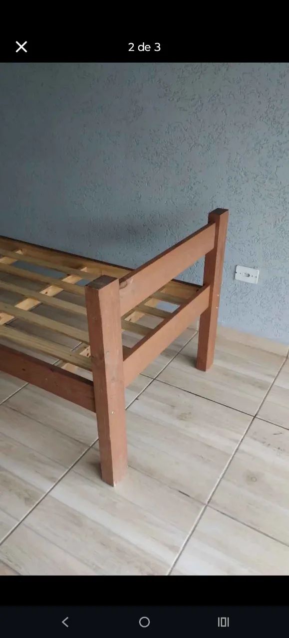 Cama de solteiro madeira  - Foto 2