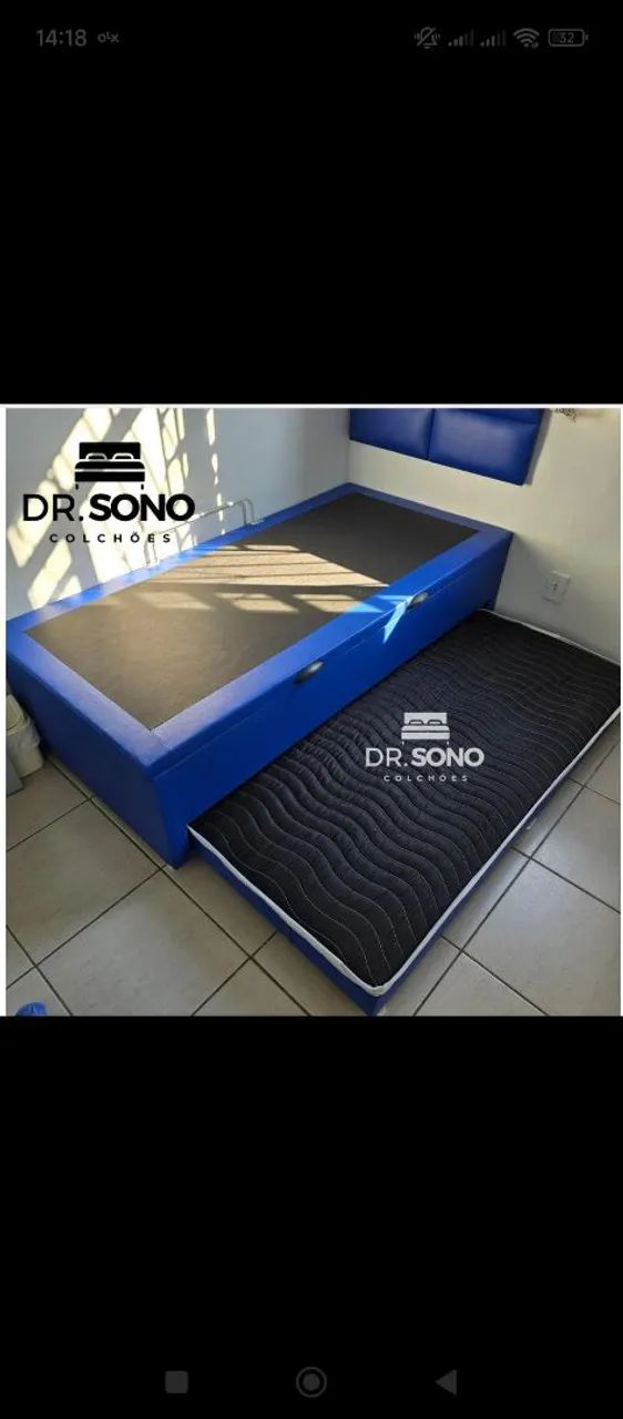 CAMA BAÚ SOLTEIRO COM AUXILIAR  - Foto 2