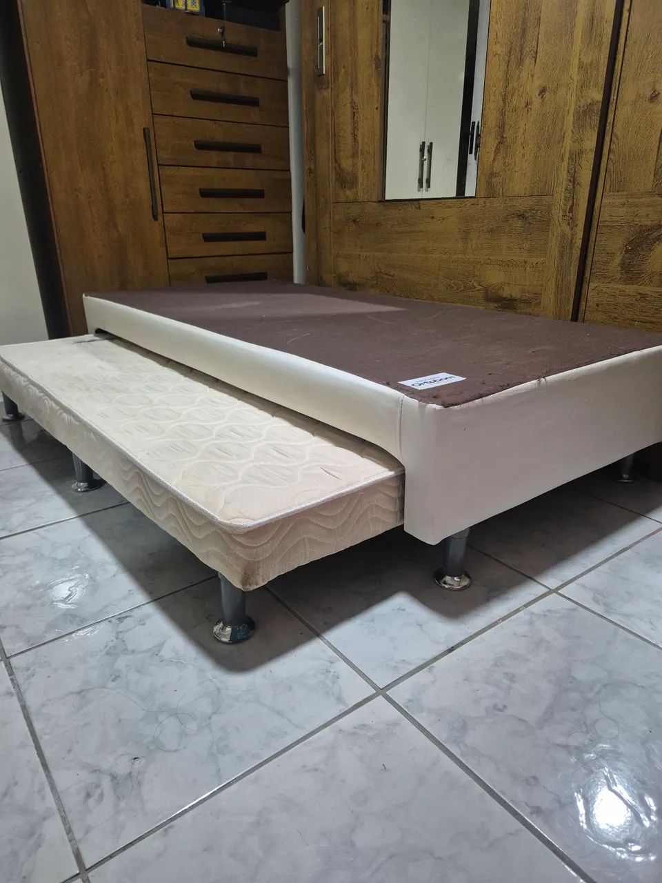 Base conjugada e colchão ortobom - Foto 2