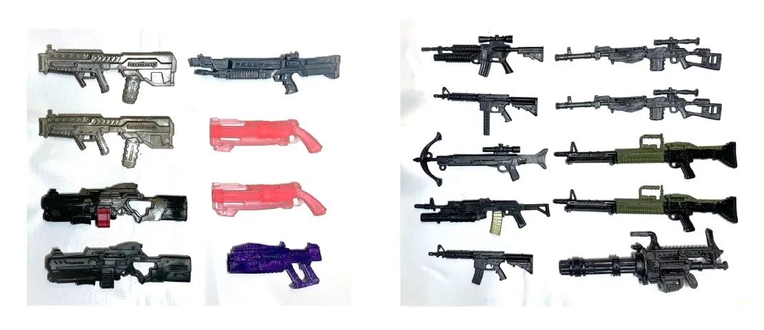 Gi Joe Classified Marvel Legends Fortnite McFarlane Toys Mezco Valaverse Armas Diversas  - Foto 3