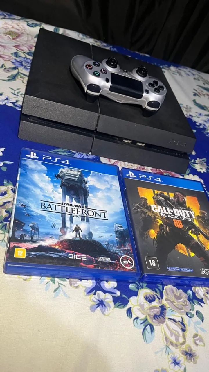 PS4 Slim 500GB com Controle + 2 Jogos - Foto 4