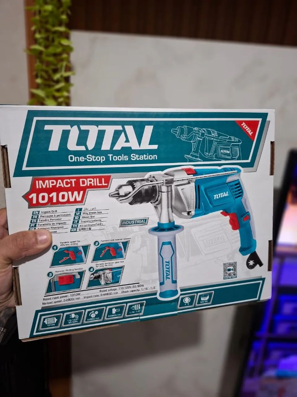 タルロウ Furadeira de Impacto TOTAL 1010W - Industrial | Reversível | Nova