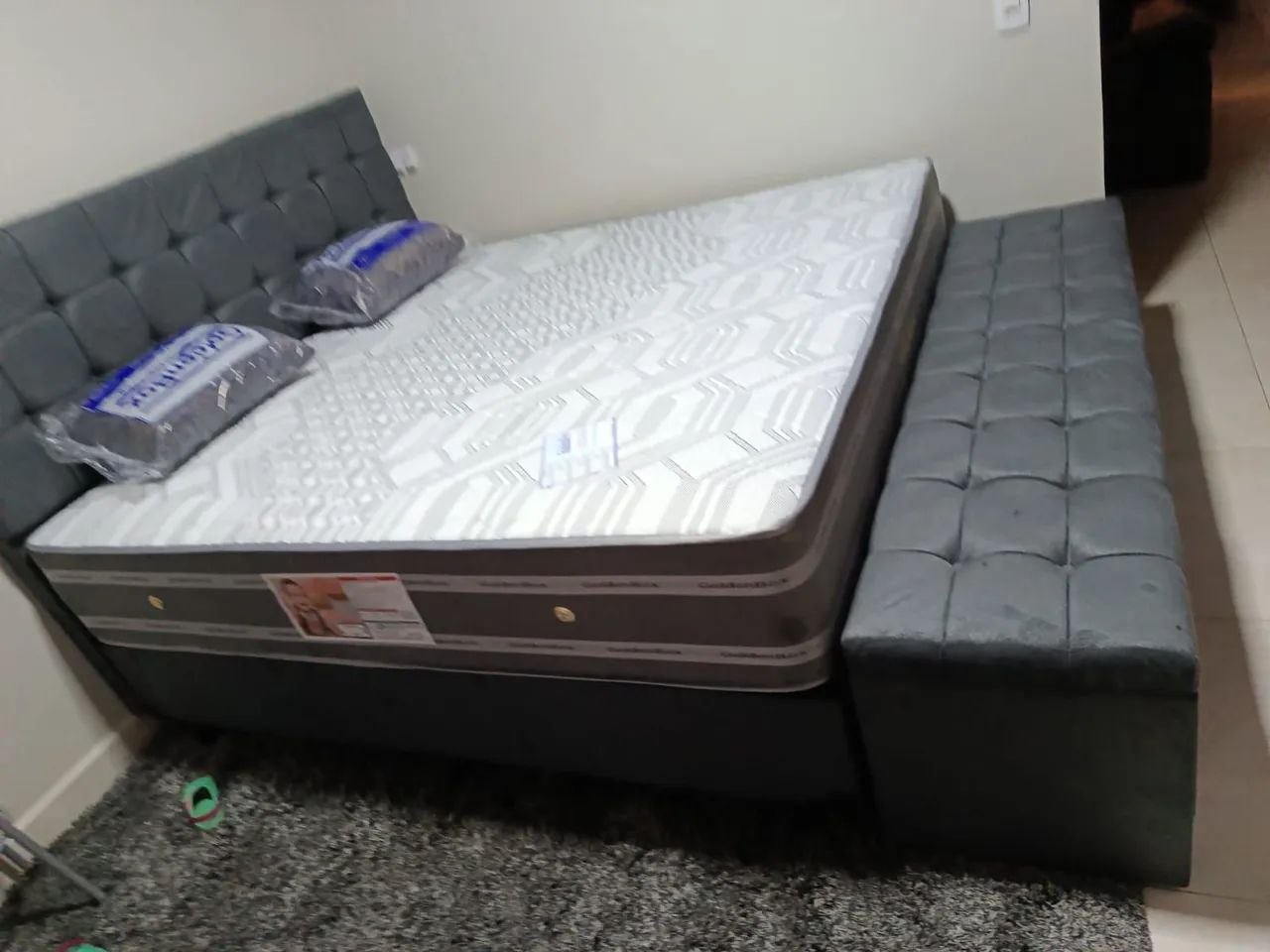 Calma super King completa com colchão molas ensacadas d33