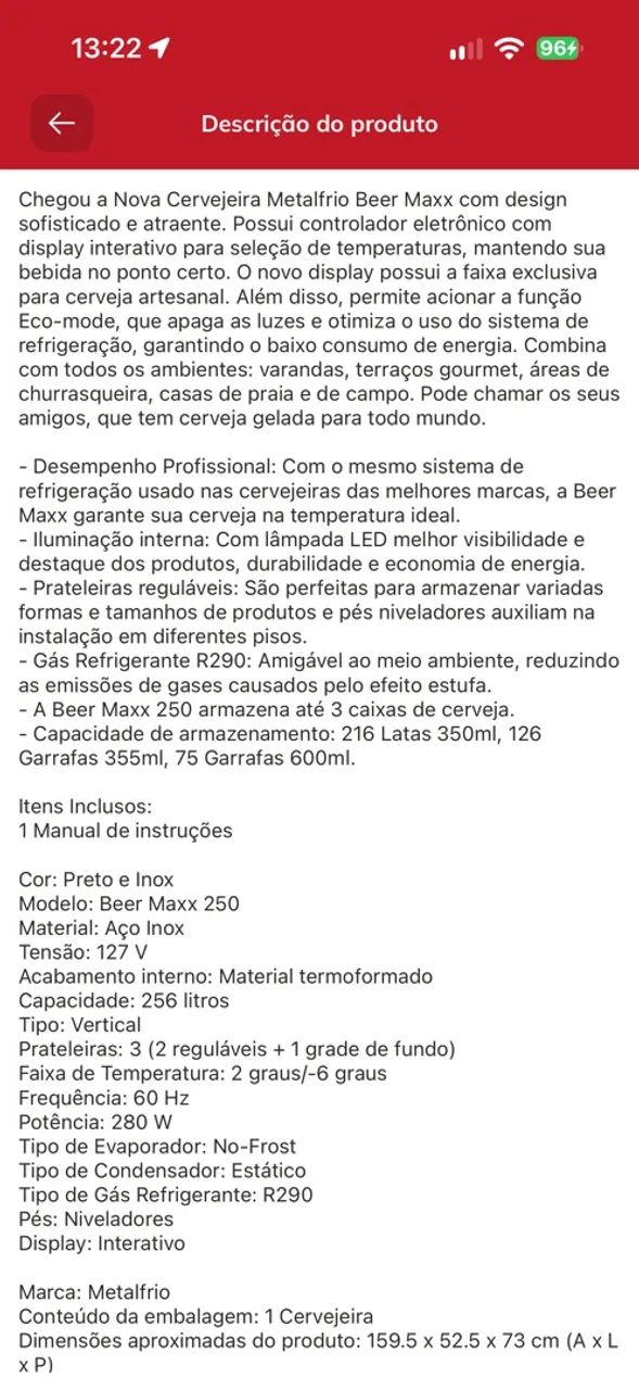 Freezer Cervejeira Metalfrio  - Foto 2