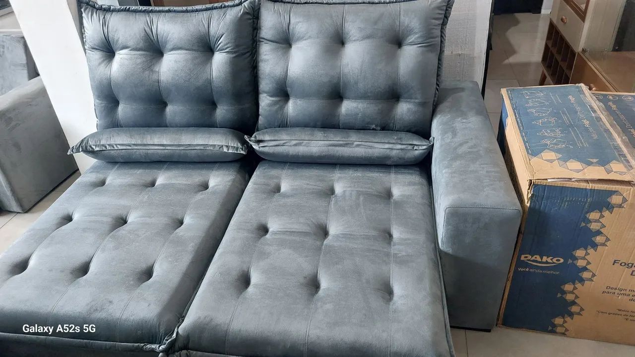 Sofa retratil reclinavel 2 modulos - Foto 3
