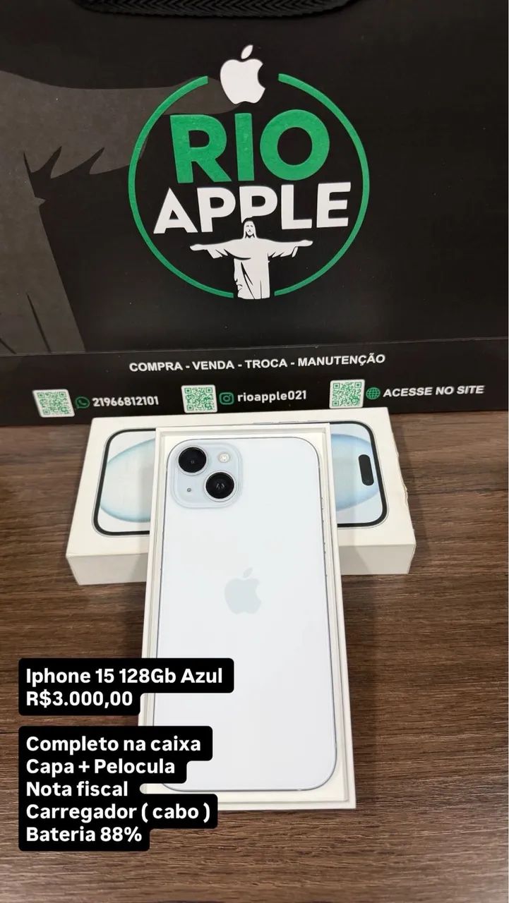 iPhone15 128ギガ Apple iPhone 15 128GB - Verde | Casas Bahia