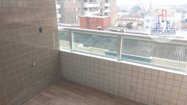 Apartamento com 2 dormitórios à venda, 72 m² por r$ 322.000 - canto do forte - praia grand - Foto 2