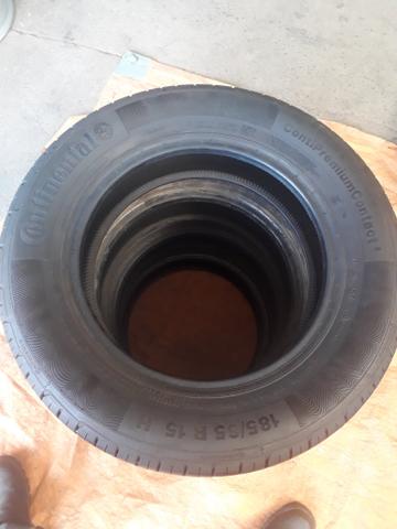 Pneu 185/65r15 Continental contipremium contact 5 usado - Foto 2