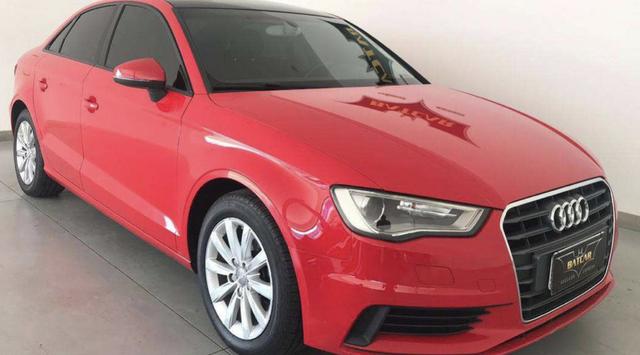 Audi A3 1.4 top de verdade super econômico VERMELHO FERRARI - Foto 3